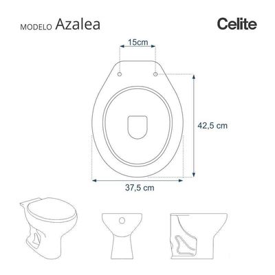 Tampa De Vaso Sanitario Almofadada Azalea Pergamon (bege Claro) Para Bacia Celite