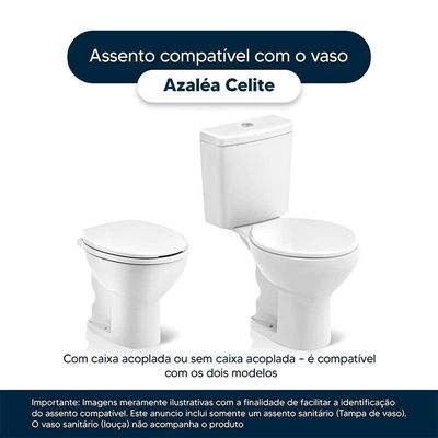 Tampa De Vaso Sanitario Almofadada Azalea Pergamon (bege Claro) Para Bacia Celite