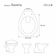 Tampa De Vaso Sanitario Almofadada Ravena Creme Para Bacia Deca