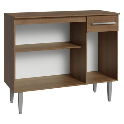 Buffet Aparador 105cm 3 Portas E 1 Gaveta Rustic Madesa