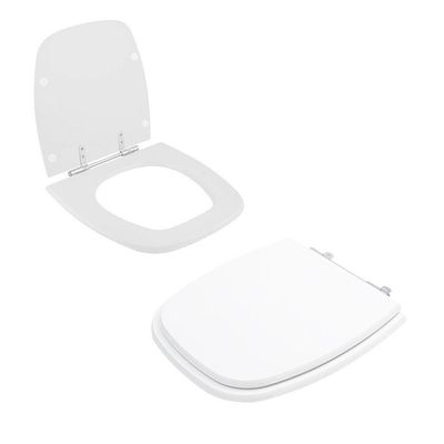 Tampa Vaso Sanitário Poliester Acrilico Angra Branco Para Bacia Logasa