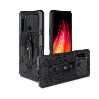 Kit Capa Clip e Pelicula Nano Vidro Xiaomi Redmi Note 8 - Gshield