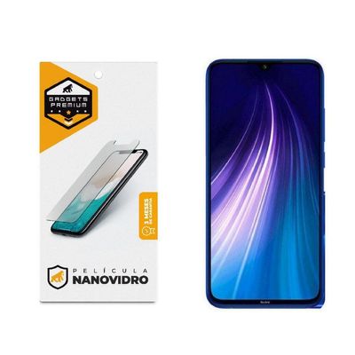 Kit Capa Clip e Pelicula Nano Vidro Xiaomi Redmi Note 8 - Gshield