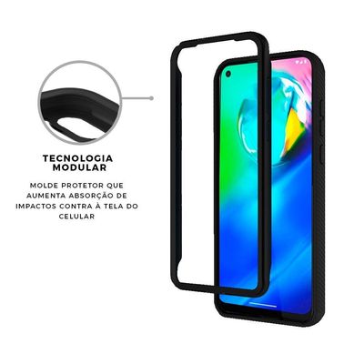Capa Stronger Preta Para Motorola Moto G Pro - Gshield