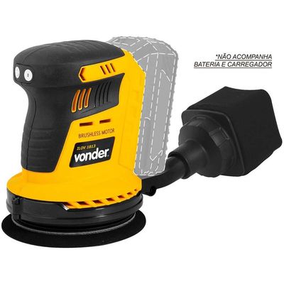 Lixadeira roto-orbital bateria intercambiável de 18 V sem bateria e sem carregador ILOV 1813 VONDER