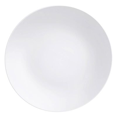 Prato Porcelana Tramontina Branco Raso 25cm Leonora Leve Cupê Avulso