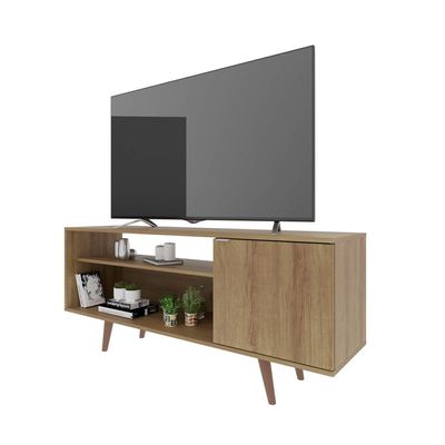 Rack Para TV até 42'' Com 1 Portas R1486 Amêndoa