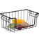 Cesto Aramado Organizador Multiuso Schmitt Fruteira Empilhável 42cm Cozinha Preto Fosco