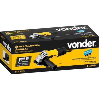 Esmerilhadeira angular 5" com velocidade variável 900 W 220 V~ EAV 905V VONDER