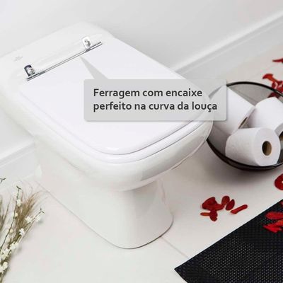 Tampa De Vaso Em Mdf Tivoli Branco Para Bacia Ideal Standard