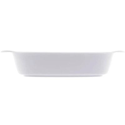 2 Travessas Melamina Branca P e M com Alças Laterais para Servir Arroz Saladas Lyor
