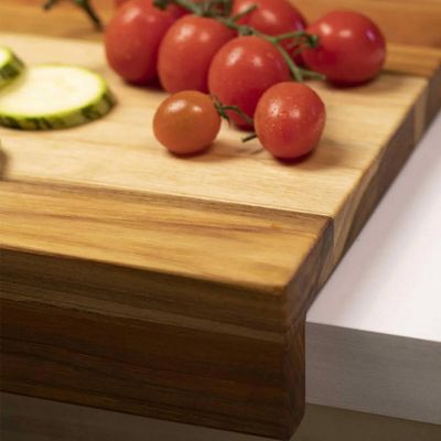 Tábua de Corte 40x40cm com Encaixe L Bancadas Mesa Prancha de Carne Zanline