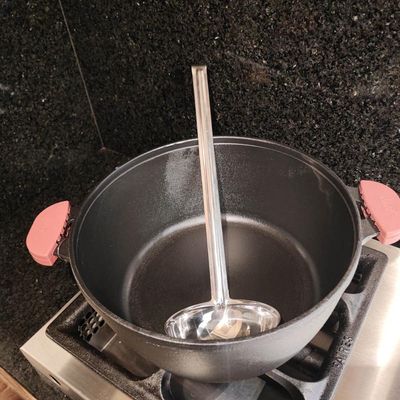 Conjunto 12 Conchas Inox Grandes 38cm para Restaurantes Refeitórios Cozinha Industrial
