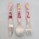 Conjunto de Talheres Minnie Rosa 3 Peças Garfo Faca Colher Inox Disney Infantil Simonaggio