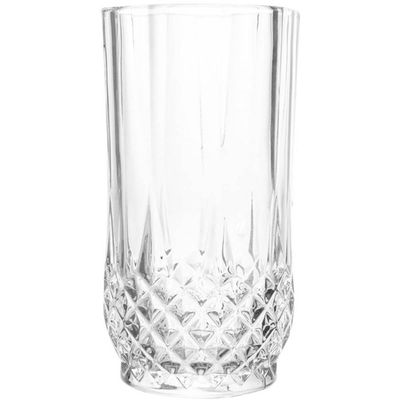 Conjunto Jarra 1,25L e 6 Copos de Vidro 260ml Lyor Diamante para Servir Sucos Água