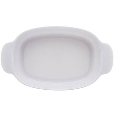 Kit 24 Travessas Lyor 31,5x18cm Melamina Branca Oval com Alça Milão Restaurante