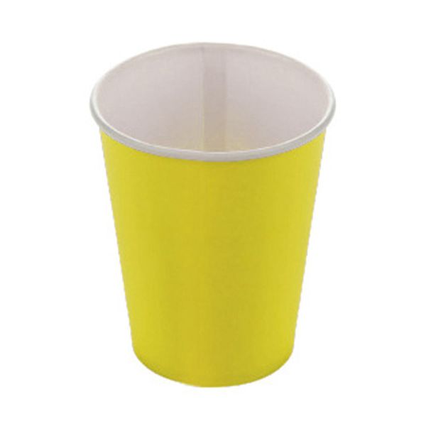 Copo Papel Silver Liso Amarelo com 10 Unidades