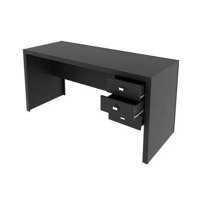 Mesa para Escritório com 3 Gavetas ME4113 Preto Tecnomobili