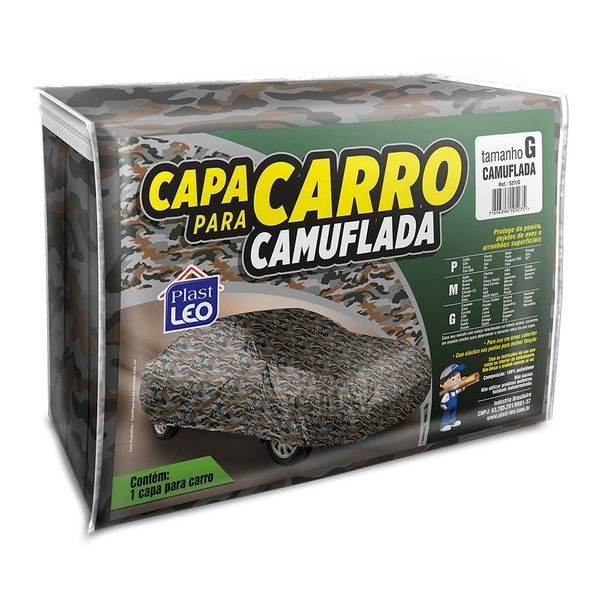Capa Externa para Carro Plast Leo Camuflada G Capa Externa para Carro Plast Leo Camuflada G