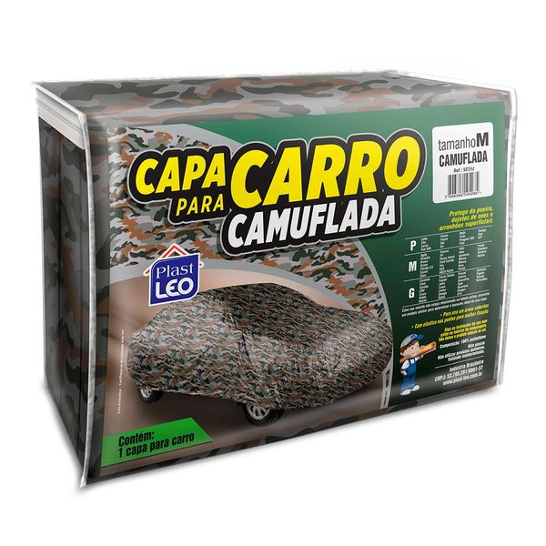 Capa Externa para Carro Plast Leo Camuflada M Capa Externa para Carro Plast Leo Camuflada M