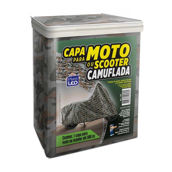 Capa para Moto Plast Leo Camuflada