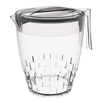 Jarra com Tampa 3L Trama Crippa de Plástico Transparente Água Suco Bebidas