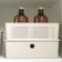 Kit 2 Caixas Organizadoras Flow Bege 34x27x9cm Cesto para Lavanderia Closet Banheiro