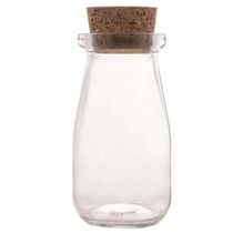 Kit 30 Mini Potes Tampa Rolha 100ml Vidro Lyor Lembrancinhas Porta Mantimentos Decorativo