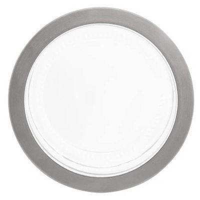 Jogo 4 Potes Redondos de Vidro com Tampas em Aço Inox 870ml Sydney Lyor Transparentes