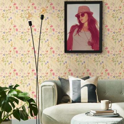 Papel de Parede House of Turnowsky Floral Amarelo 389013