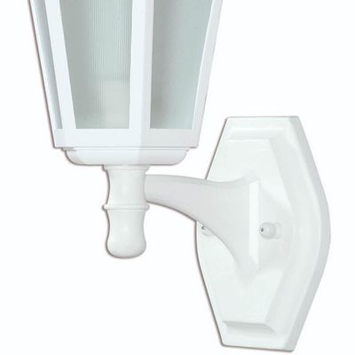 Arandela Colonial Branca Bivolt Luminária de Parede 20W Dital Linha Grega Jardim Varandas