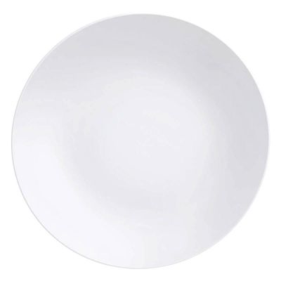 Kit 24 Pratos Rasos Porcelana Branca 25cm Tramontina Leonora Restaurante Bar Eventos