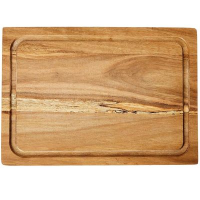 Tábua de Madeira para Carne Churrasco Tabuleiro de Corte para Cozinha 24x34cm Simonaggio