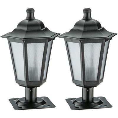 2 Balizadores de Piso Lente Fosca Luminárias Jardim Muro Alu