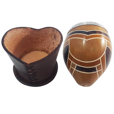 Conjunto Para Chimarrão Mate Tererê Tripé Couro Tradicional