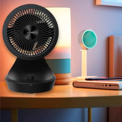 Circulador de Ar Spirit Orbit 20cm com 3 Velocidades e Múltiplas Inclinações Preto / 220V