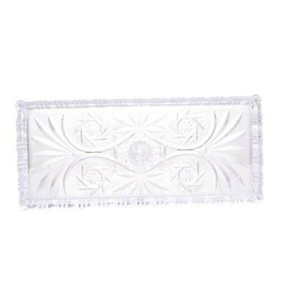 Travessa de Cristal Lyor Dragon com Pé Transparente