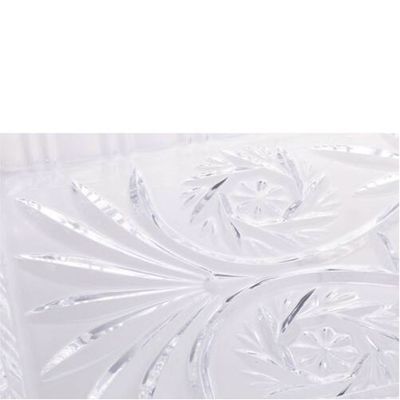 Travessa de Cristal Lyor Dragon com Pé Transparente