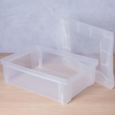 Kit 12 Caixas Organizadoras Ordene 13,5L Tampa Empilhável Radical Color Média