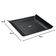 48 Pratos Quadrados 16cm Preto Pequenos Plástico Restaurantes Buffets Lanches Frutas Frios Cozy Coza