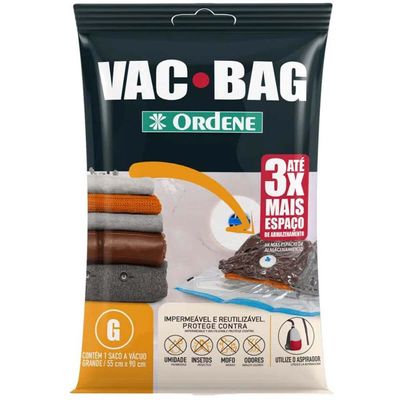 4 Sacos a Vácuo para Roupas Vac Bag Grande 55x90cm cada Ordene Impermeável