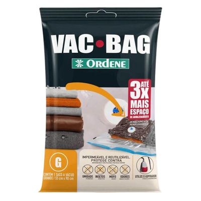 Kit 8 Sacos a Vácuo para Roupas 55x90cm Organização Armário Vac Bag Grande Impermeável Ordene