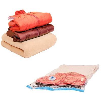 Kit 8 Sacos a Vácuo para Roupas 55x90cm Organização Armário Vac Bag Grande Impermeável Ordene