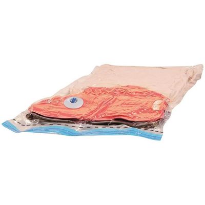 Kit 2 Sacos a Vácuo para Roupas 55x90cm Impermeável Grande Vac Bag Ordene Organizador Mala de Viagem