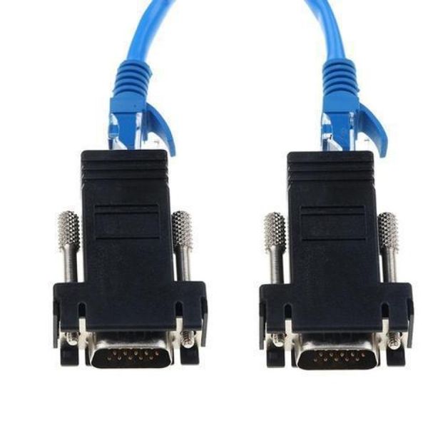Adaptador Extensor Vga Via Cabo Rede Rj45 - Par