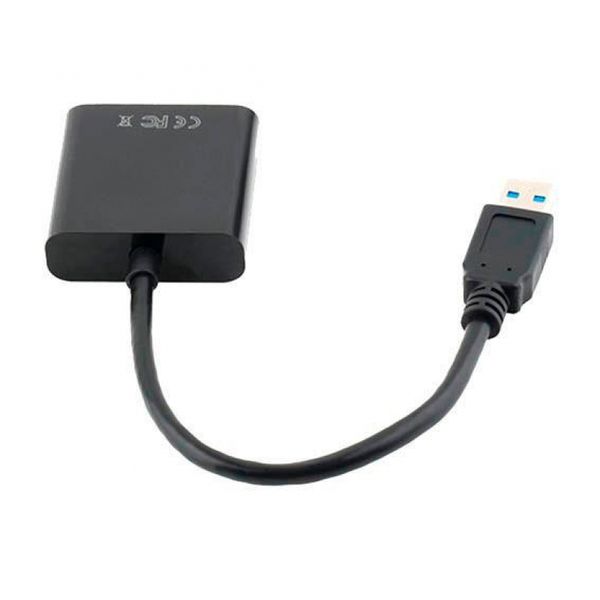 Cabo Adaptador Conversor Usb 3.0 2.0 Para Vga Até 1920X1080