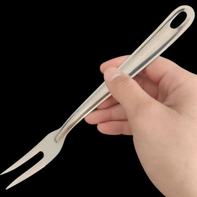 Kit 5 Garfos Trinchante para Churrasco 24,5cm Inox Utensílio Gourmet Carne Taumer