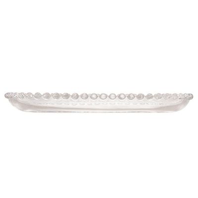 Travessa Oval Wolff Pearl em Cristal Transparente