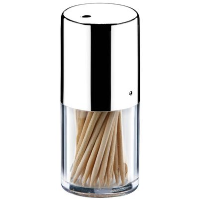 Conjunto 6 Paliteiros Inox Porta Palitos de Dente Restaurante Lancheria Brinox