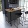 Mesa Bancada Gourmet Industrial 127cm P1034 Mel/Grafite